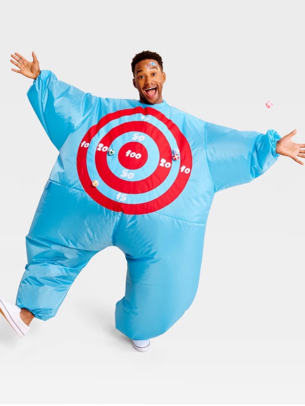Adult Inflatable Target Board Costume - Blue NEW one size unisex Halloween